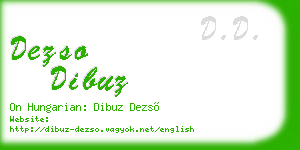 dezso dibuz business card